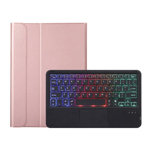 A08-AS Ultra-thin Backlight Bluetooth Keyboard Leather Case with Touchpad For Samsung Galaxy Tab A8 2021 SM-X205 / SM-X200