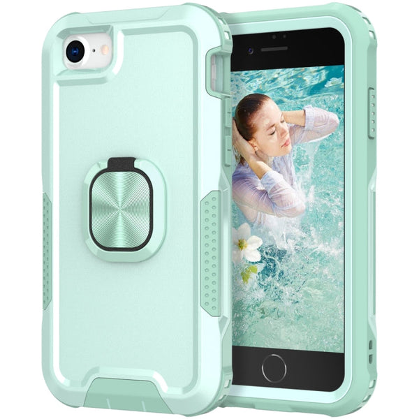 3 in 1 PC + TPU Phone Case with Ring Holder