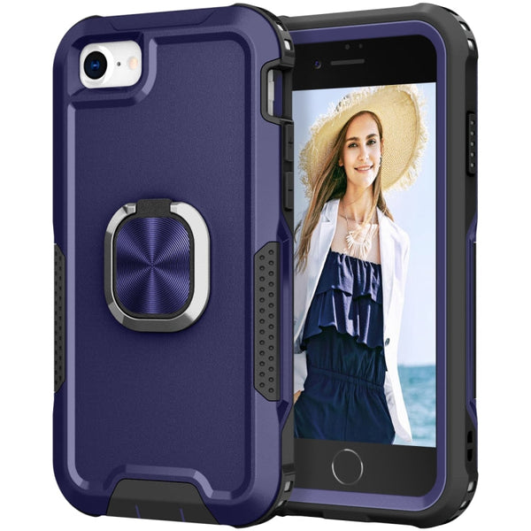 3 in 1 PC + TPU Phone Case with Ring Holder