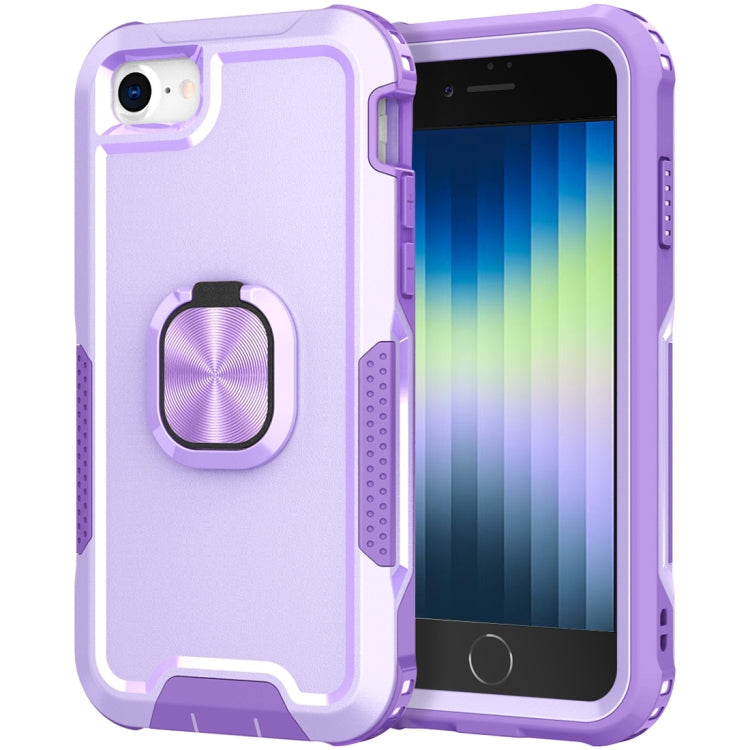 3 in 1 PC + TPU Phone Case with Ring Holder