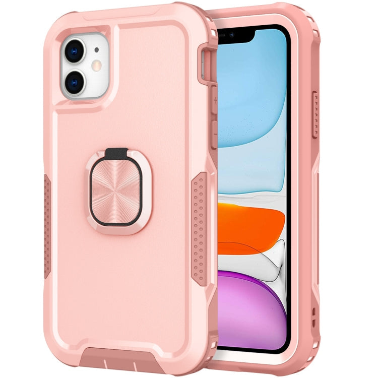 3 in 1 PC + TPU Phone Case with Ring Holder