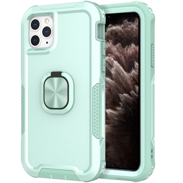 3 in 1 PC + TPU Phone Case with Ring Holder