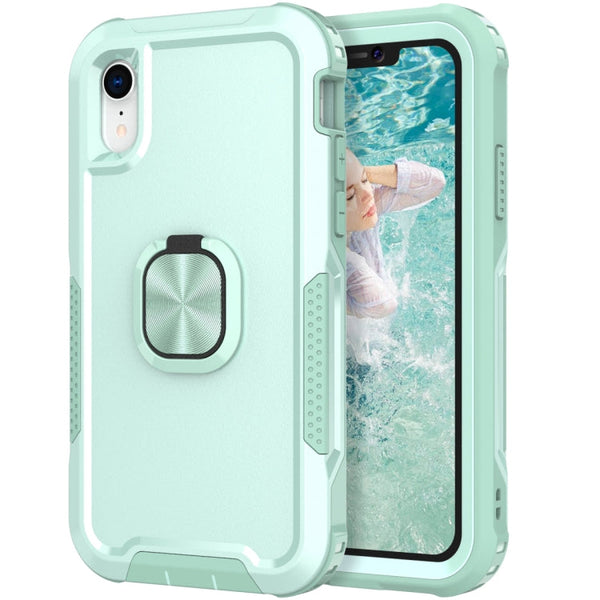 3 in 1 PC + TPU Phone Case with Ring Holder