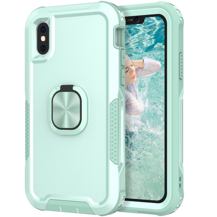 3 in 1 PC + TPU Phone Case with Ring Holder