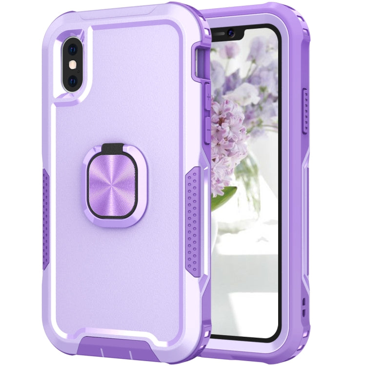 3 in 1 PC + TPU Phone Case with Ring Holder