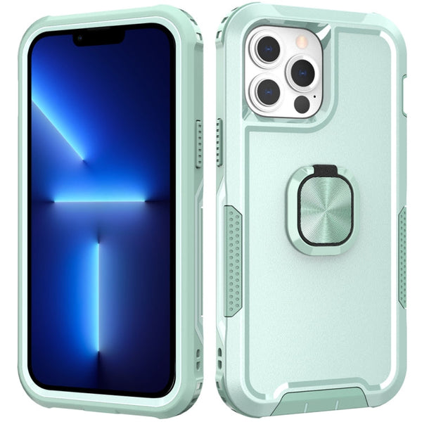3 in 1 PC + TPU Phone Case with Ring Holder