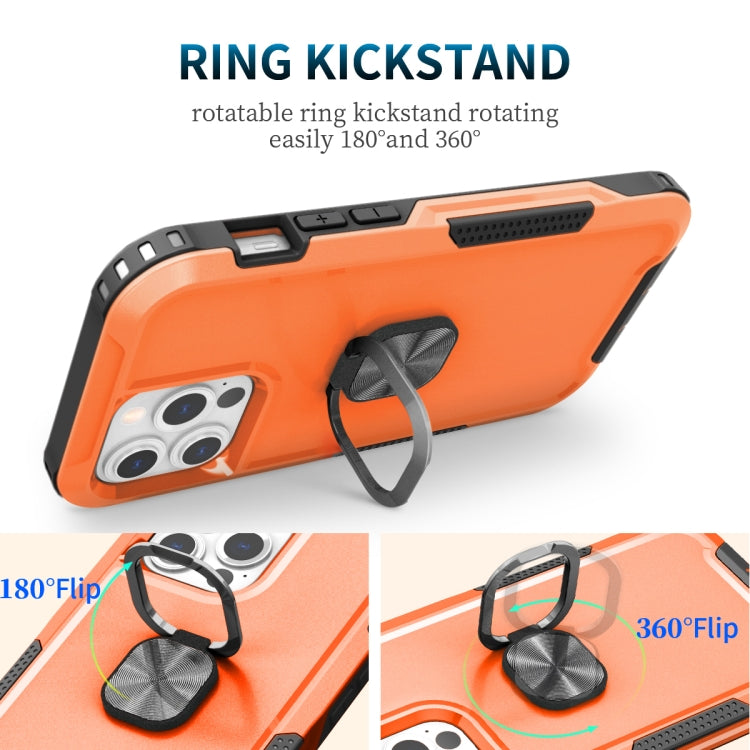 3 in 1 PC + TPU Phone Case with Ring Holder