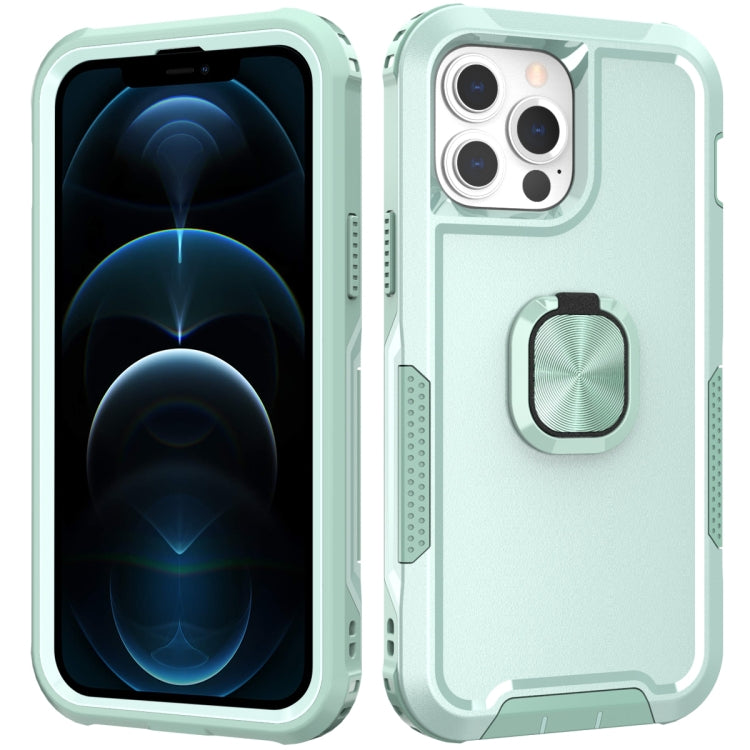3 in 1 PC + TPU Phone Case with Ring Holder