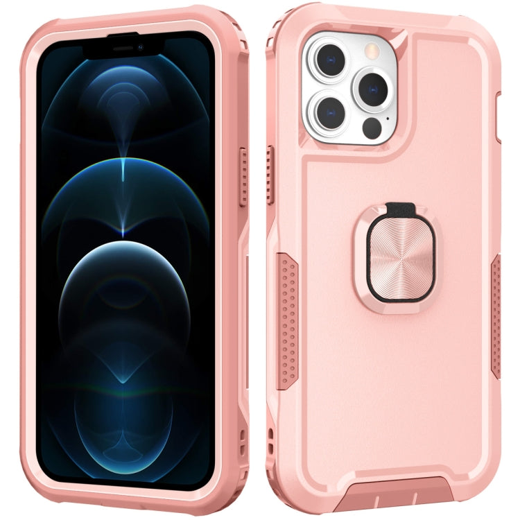 3 in 1 PC + TPU Phone Case with Ring Holder