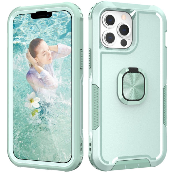 3 in 1 PC + TPU Phone Case with Ring Holder