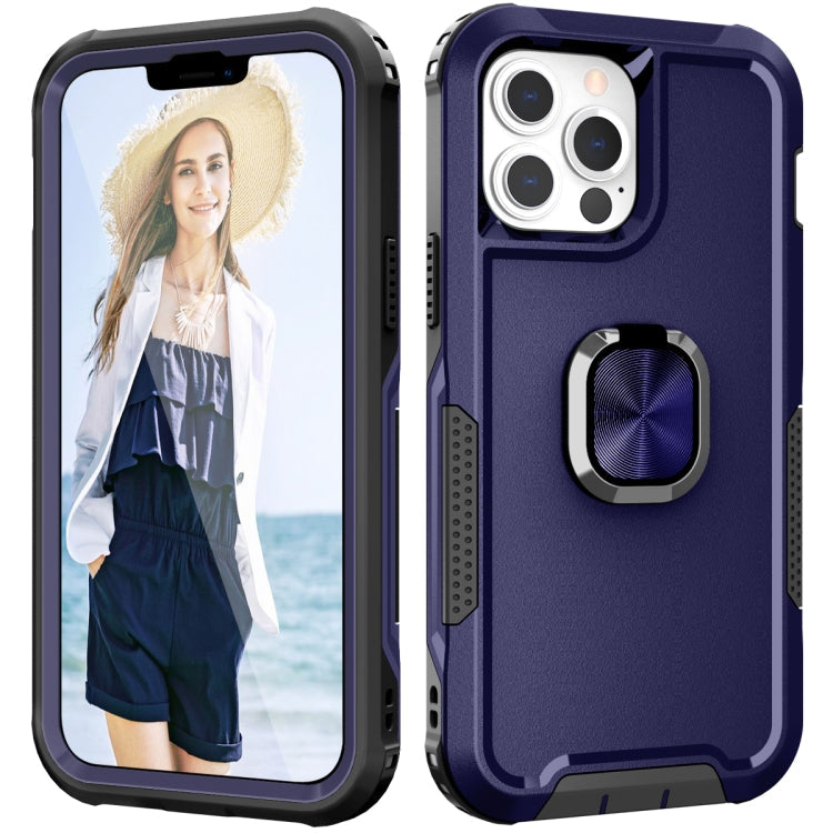 3 in 1 PC + TPU Phone Case with Ring Holder