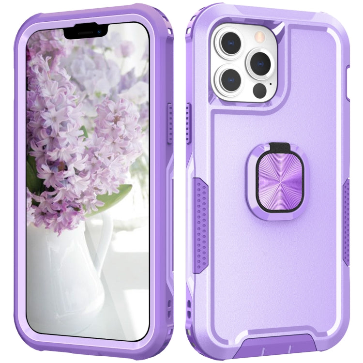 3 in 1 PC + TPU Phone Case with Ring Holder