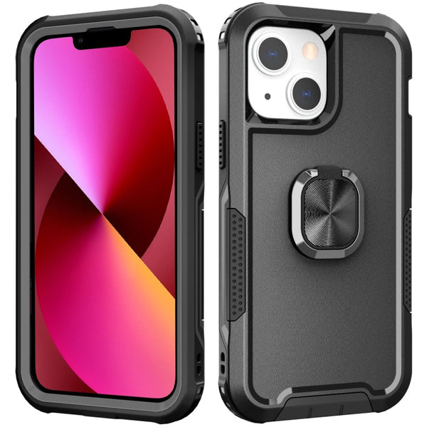 3 in 1 PC + TPU Phone Case with Ring Holder