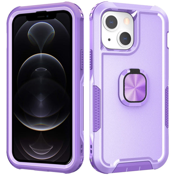 3 in 1 PC + TPU Phone Case with Ring Holder