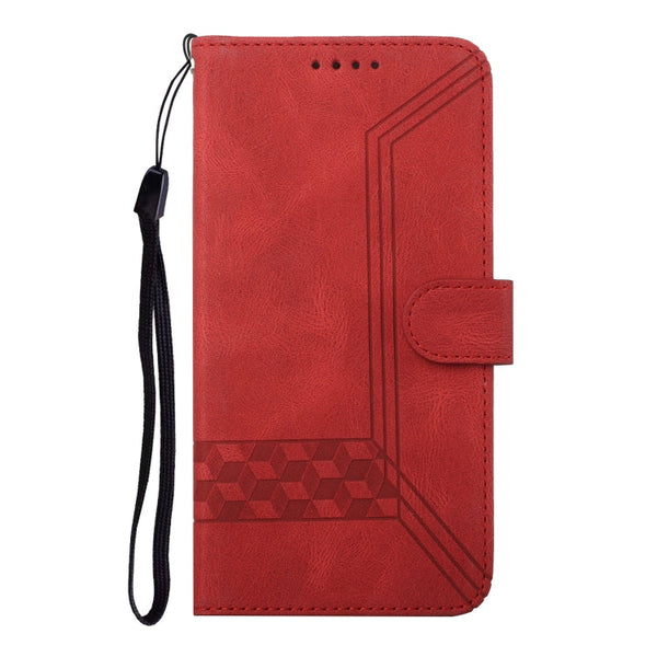 Cubic Skin Feel Flip Leather Phone Case, For iPhone 13 mini, For iPhone 13, For iPhone 13 Pro, For iPhone 13 Pro Max