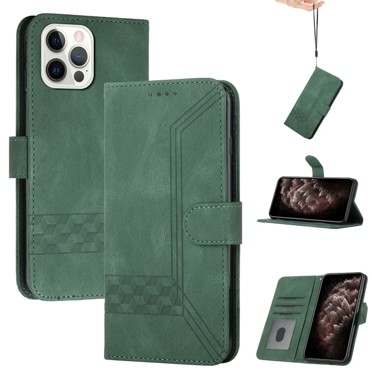 Cubic Skin Feel Flip Leather Phone Case, For iPhone 13 mini, For iPhone 13, For iPhone 13 Pro, For iPhone 13 Pro Max