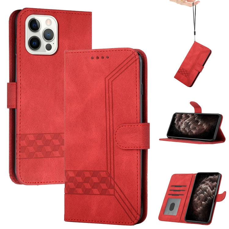 Cubic Skin Feel Flip Leather Phone Case, For iPhone 13 mini, For iPhone 13, For iPhone 13 Pro, For iPhone 13 Pro Max