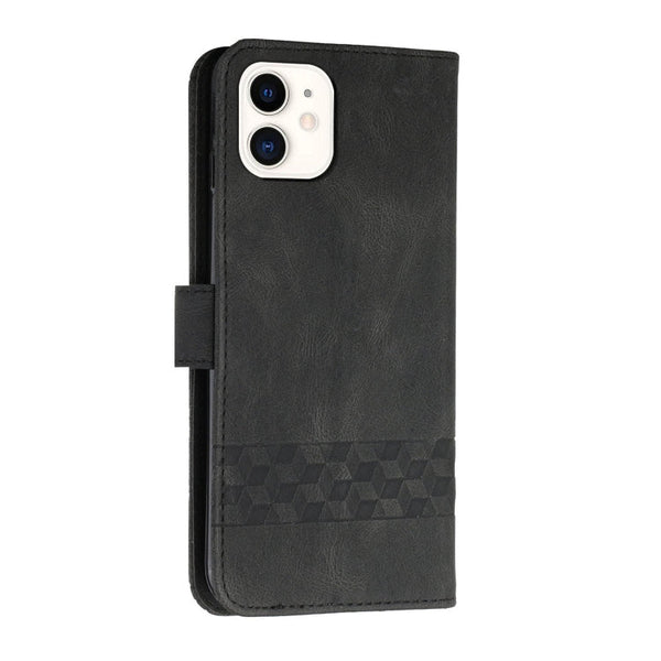 Cubic Skin Feel Flip Leather Phone Case, For iPhone 12 mini, For iPhone 12 / 12 Pro, For iPhone 12 Pro Max, For iPhone 11