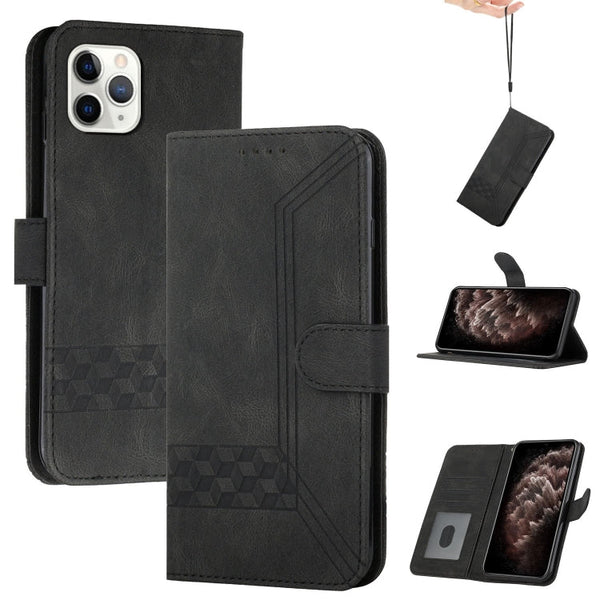 Cubic Skin Feel Flip Leather Phone Case, For iPhone 11 Pro, For iPhone 11 Pro Max, For iPhone X / XS, For iPhone XR