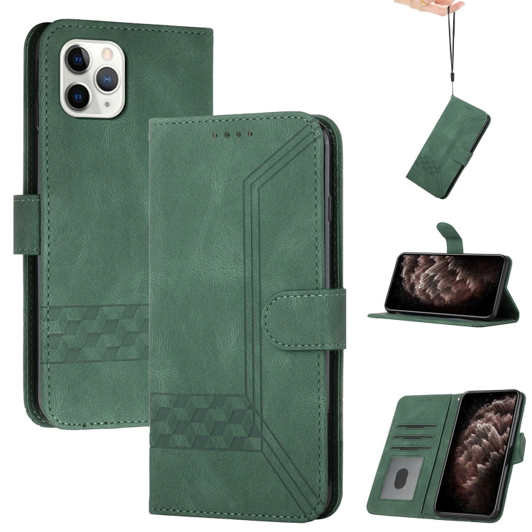 Cubic Skin Feel Flip Leather Phone Case, For iPhone 11 Pro, For iPhone 11 Pro Max, For iPhone X / XS, For iPhone XR