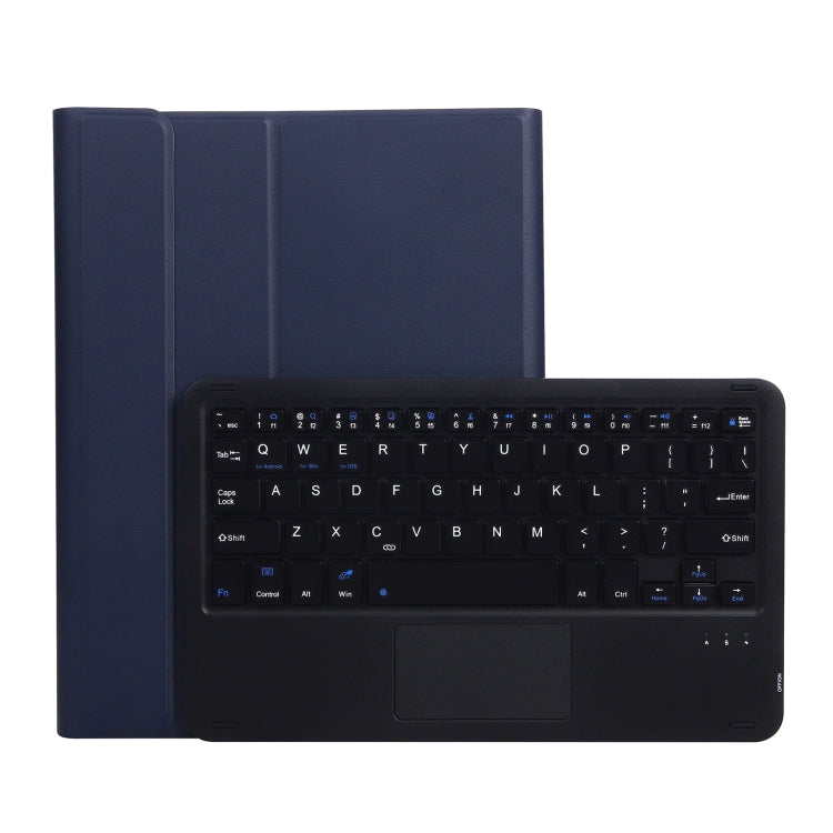 A07B-A Lambskin Texture Square Keycap Bluetooth Keyboard Leather Case with Touch Control For iPad, For iPad 9.7 2018 & 2017 / Pro 9.7 inch / Air 2, For iPad Pro 10.5 inch / 10.2 2021 & 2020 & 2019 / Air 3                                                ...
