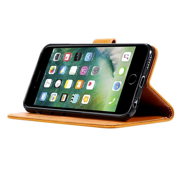 GUSSIM Magnetic Horizontal Flip Leather Case with Holder & Card Slots & & Wallet, For iPhone 6, For iPhone 6 Plus, For iPhone 8 Plus / 7 Plus, For iPhone 8  / 7