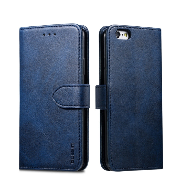 GUSSIM Magnetic Horizontal Flip Leather Case with Holder & Card Slots & & Wallet, For iPhone 6, For iPhone 6 Plus, For iPhone 8 Plus / 7 Plus, For iPhone 8  / 7