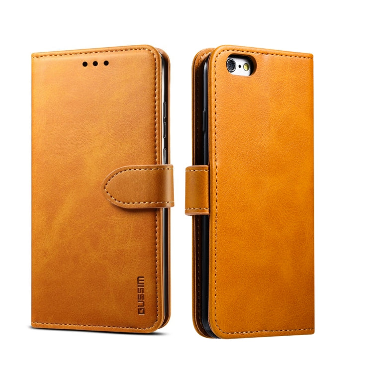 GUSSIM Magnetic Horizontal Flip Leather Case with Holder & Card Slots & & Wallet, For iPhone 6, For iPhone 6 Plus, For iPhone 8 Plus / 7 Plus, For iPhone 8  / 7
