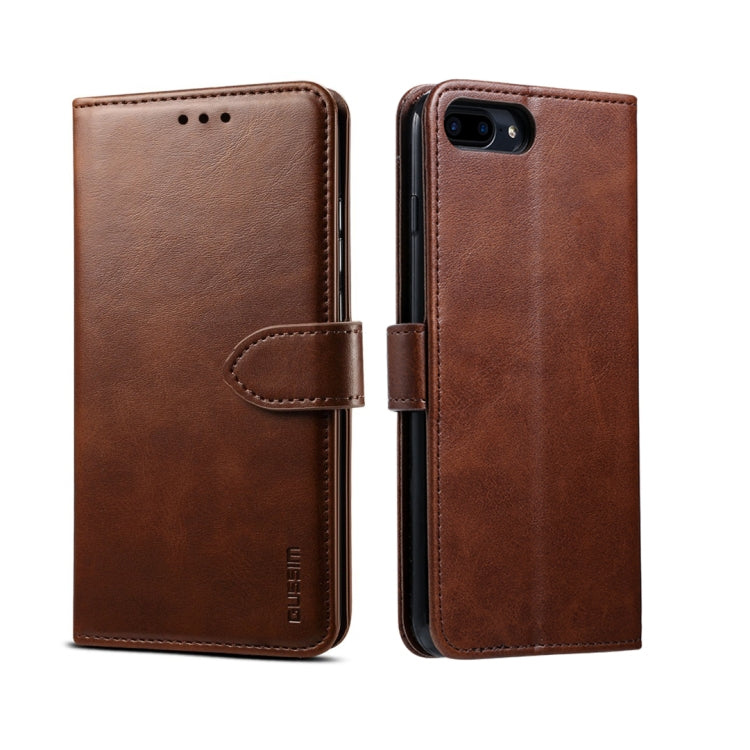 GUSSIM Magnetic Horizontal Flip Leather Case with Holder & Card Slots & & Wallet, For iPhone 6, For iPhone 6 Plus, For iPhone 8 Plus / 7 Plus, For iPhone 8  / 7