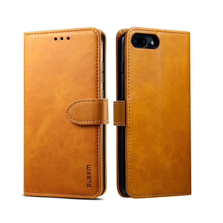 GUSSIM Magnetic Horizontal Flip Leather Case with Holder & Card Slots & & Wallet, For iPhone 6, For iPhone 6 Plus, For iPhone 8 Plus / 7 Plus, For iPhone 8  / 7