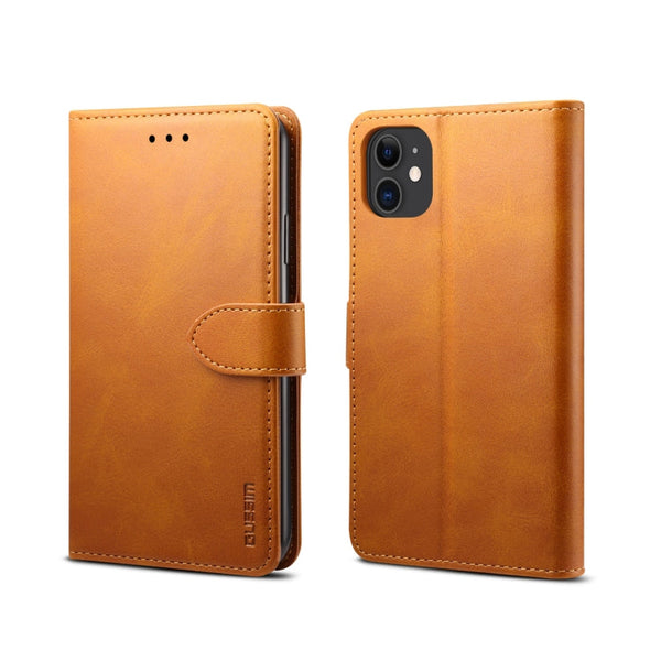 GUSSIM Magnetic Horizontal Flip Leather Case with Holder & Card Slots & & Wallet, For iPhone 11 Pro Max