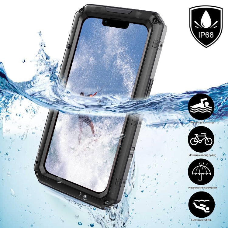 Shockproof Waterproof Dustproof Metal + Silicone Phone Case with Screen Protector