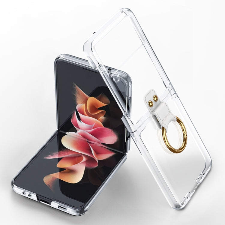 GKK Phantom Electroplating Phone Case with Ring, For Samsung Galaxy Z Flip3 5G