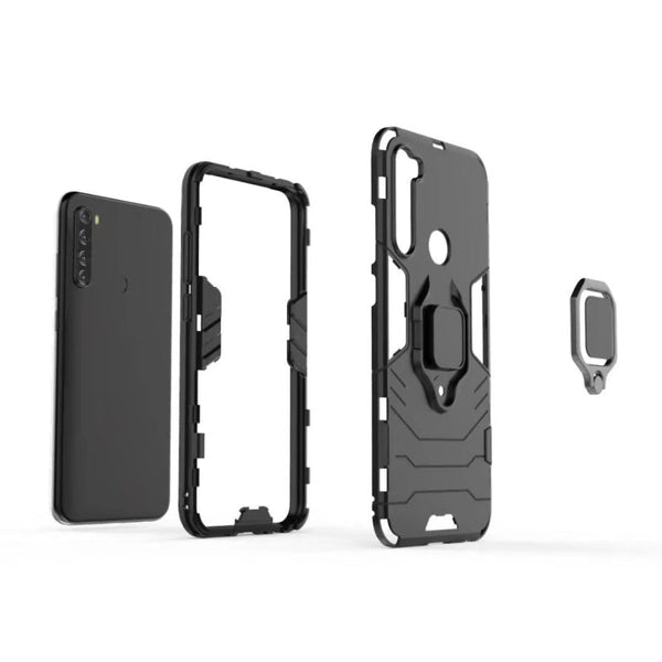 For Xiaomi Note 8T PC + TPU Shockproof Protective Case with Magnetic Ring Holder, For Xiaomi Redmi Note 8T
