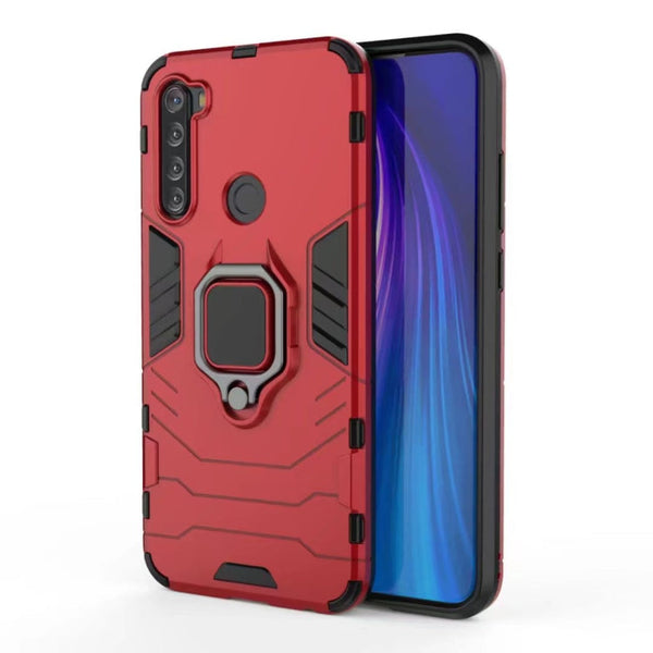 For Xiaomi Note 8T PC + TPU Shockproof Protective Case with Magnetic Ring Holder, For Xiaomi Redmi Note 8T
