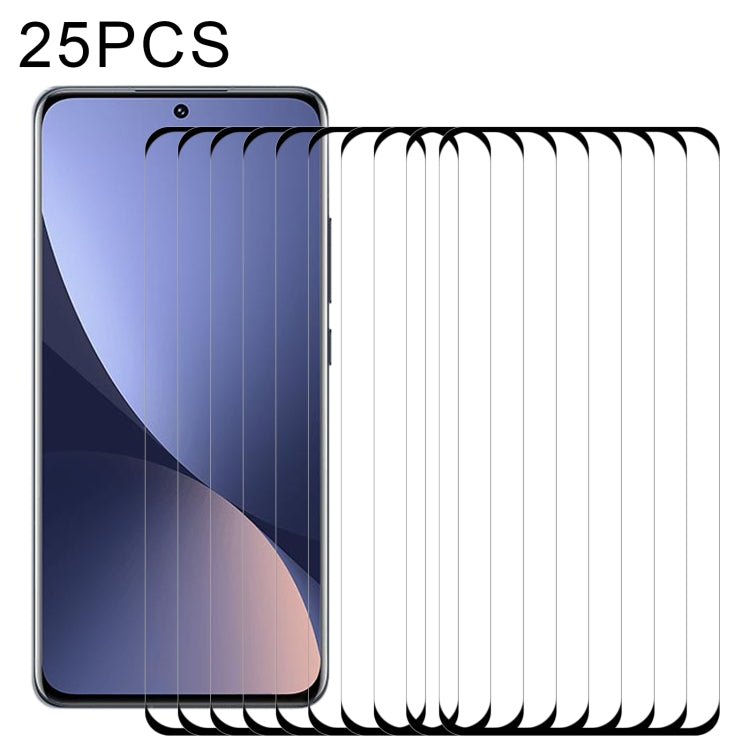 25 PCS 9H HD 3D Curved Edge Tempered Glass Film