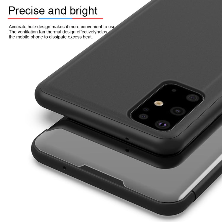 Plated Mirror Horizontal Flip Leather Case with Holder, For Galaxy S20+, For Galaxy S20 Ultra, For Galaxy S20