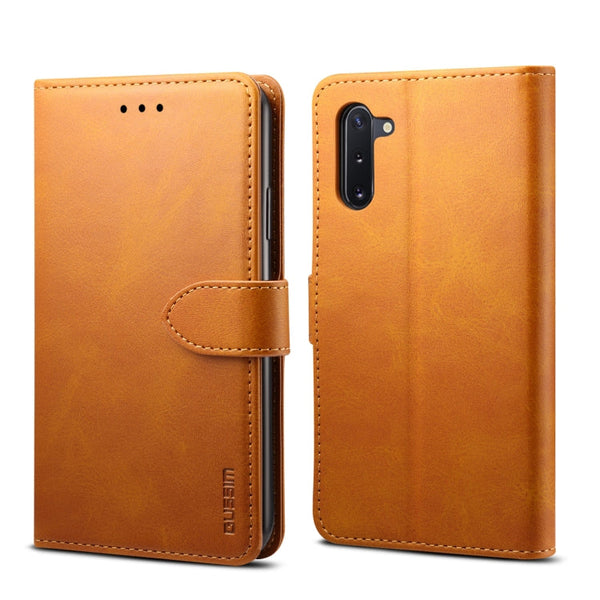 GUSSIM Business Style Horizontal Flip Leather Case with Holder & Card Slots & Wallet, For Galaxy Note 10+, For Galaxy Note 10