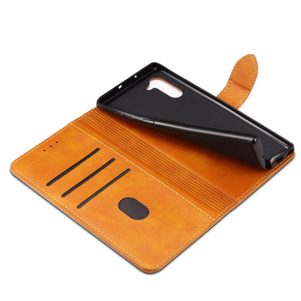 GUSSIM Business Style Horizontal Flip Leather Case with Holder & Card Slots & Wallet, For Galaxy Note 10+, For Galaxy Note 10