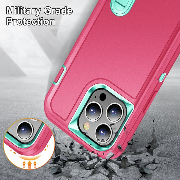 3 in 1 Rugged Holder Phone Case, For iPhone 12 Pro Max, For iPhone 11, For iPhone 11 Pro