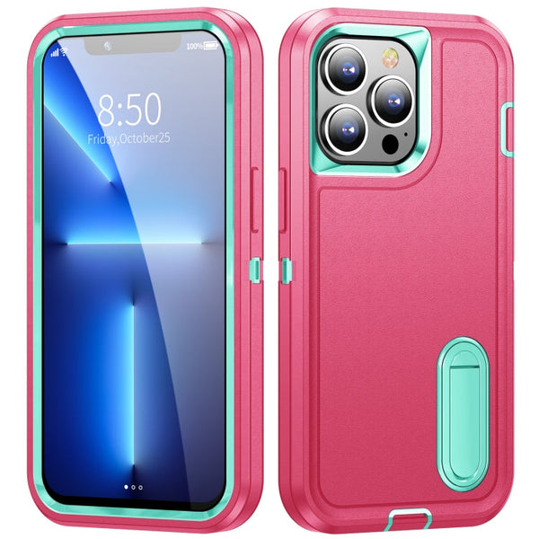 3 in 1 Rugged Holder Phone Case, For iPhone 12 Pro Max, For iPhone 11, For iPhone 11 Pro
