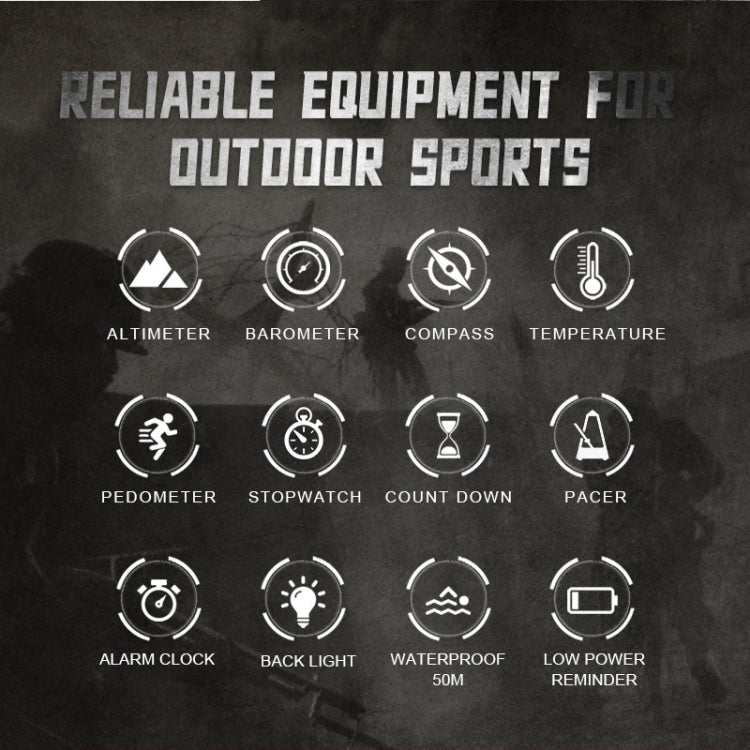 NORTH EDGE APACHE-46 Outdoor Waterproof Men Multifunction Digital Smart Sports Watch