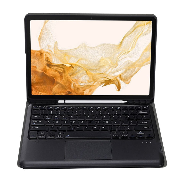 A800B-A Split Bluetooth Keyboard Leather Case with Holder & Pen Slot & Touchpad