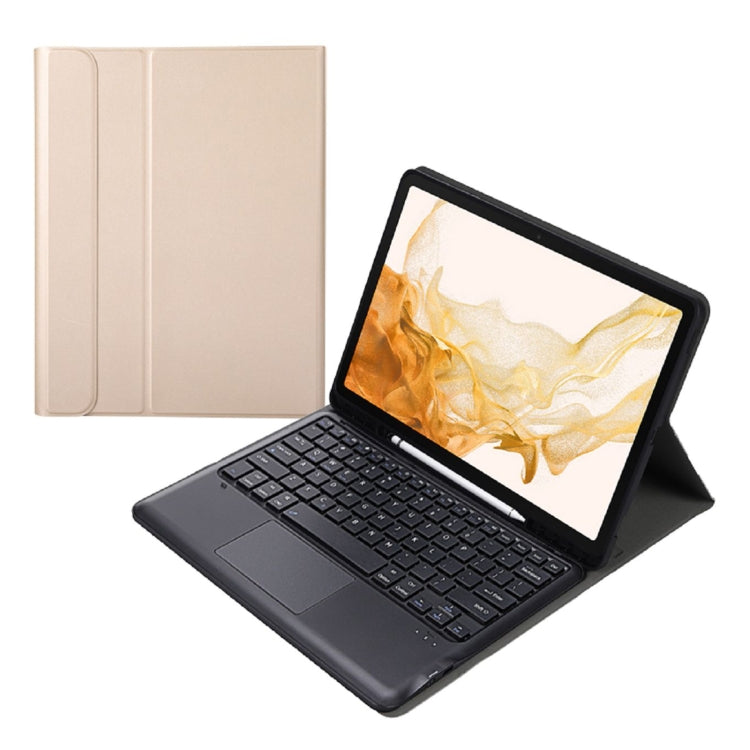 A800B-A Split Bluetooth Keyboard Leather Case with Holder & Pen Slot & Touchpad