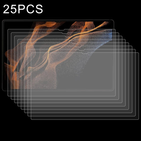 25 PCS 9H 2.5D Explosion-proof Tempered Tablet Glass Film