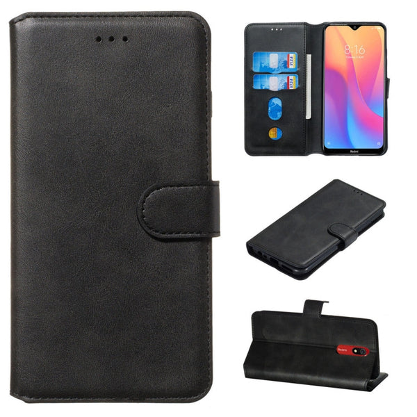 Classic Calf Texture Horizontal Flip PU Leather Case, with Holder & Card Slots & Wallet, For Xiaomi Mi Note 10 / Note 10 Pro / CC9 Pro, For Xiaomi Redmi Note 8T, For Xiaomi Mi 9 Pro, For Xiaomi Redmi 8A / Redmi 8