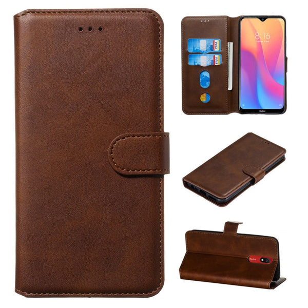 Classic Calf Texture Horizontal Flip PU Leather Case, with Holder & Card Slots & Wallet, For Xiaomi Mi Note 10 / Note 10 Pro / CC9 Pro, For Xiaomi Redmi Note 8T, For Xiaomi Mi 9 Pro, For Xiaomi Redmi 8A / Redmi 8