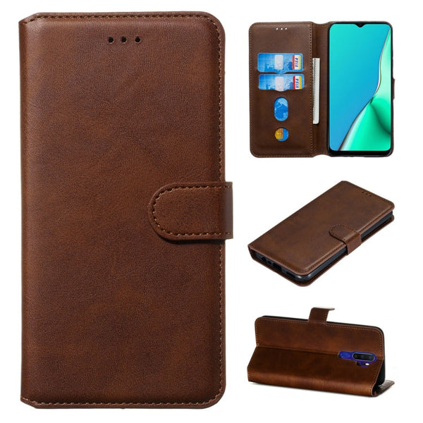 Classic Calf Texture Horizontal Flip PU Leather Case, with Holder & Card Slots & Wallet, For Vivo Y19 / U3, For Vivo U10 / Y15 / Y17 / Y3, For OPPO A9 (2020) / A5 (2020) / A11x, For OPPO F11 Pro / R19
