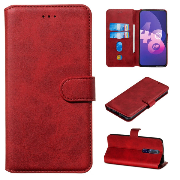 Classic Calf Texture Horizontal Flip PU Leather Case, with Holder & Card Slots & Wallet, For Vivo Y19 / U3, For Vivo U10 / Y15 / Y17 / Y3, For OPPO A9 (2020) / A5 (2020) / A11x, For OPPO F11 Pro / R19