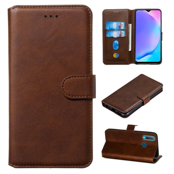 Classic Calf Texture Horizontal Flip PU Leather Case, with Holder & Card Slots & Wallet, For Vivo Y19 / U3, For Vivo U10 / Y15 / Y17 / Y3, For OPPO A9 (2020) / A5 (2020) / A11x, For OPPO F11 Pro / R19
